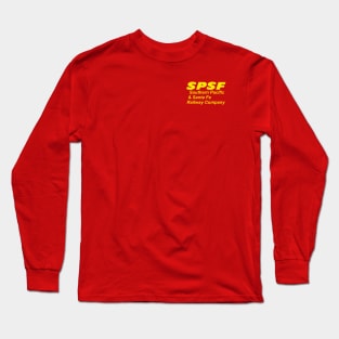 SPSF Yellow Lettering Logo Upper Left Chest Long Sleeve T-Shirt